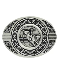 Montana Silversmiths Attitude Livin' The Dream Bull Rider Belt Buckle