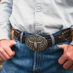 Montana Silversmiths Strength Of The Yellowstone Attitude Belt Buckle A960YEL -Montana Silversmiths A960YEL mod