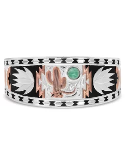 Montana Silversmiths Women's Desert Serenade Cactus Cuff Bracelet