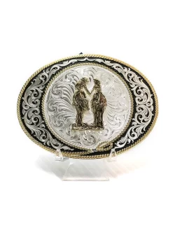Montana Silversmiths 6190-101223 Two Trails Buckle