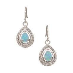 Montana Silversmiths River Lights On Ice Teardrop Earrings ER2536