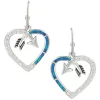 Montana Silversmiths Women's Heart Arrow Earrings
