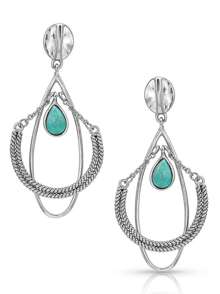 Montana Silversmiths Montana Silversmith ER4404-D Horseshoe Mobile Turquoise Earrings -D 1 Montana Silversmiths Montana Silversmith ER4404-D Horseshoe Mobile Turquoise Earrings -D