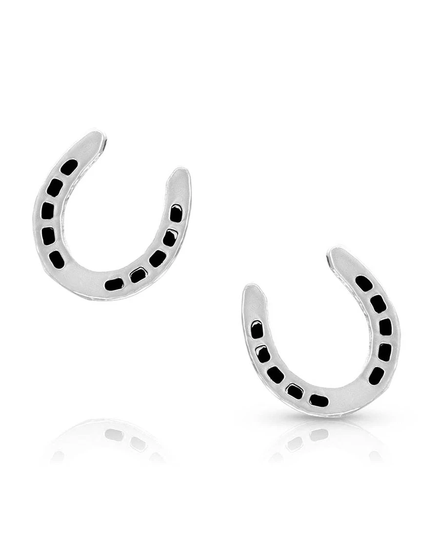 Montana Silversmiths Women's Lucky Horseshoe Earrings 1 Montana Silversmiths Women's Lucky Horseshoe Earrings
