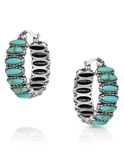 Montana Silversmiths Women's Turquoise Run Earrings