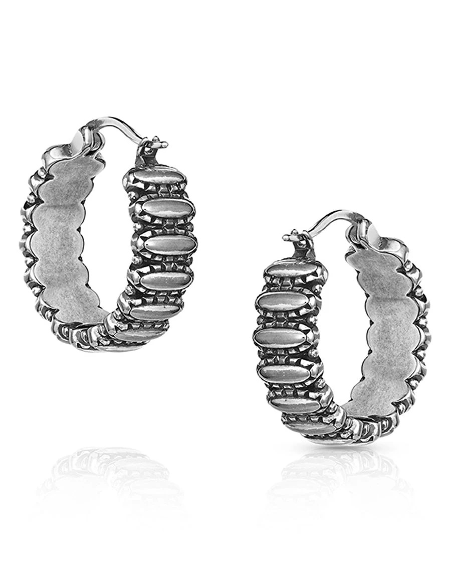 Montana Silversmiths Women's Turquoise Run Earrings 3 Montana Silversmiths Women's Turquoise Run Earrings - Image 3