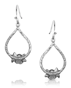 Montana Silversmiths Women's Rose Swing Earrings -Montana Silversmiths ER4780 0002 Layer2