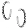 Montana Silversmiths Women's Bead Hoop Earrings