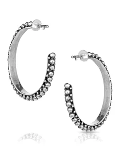 Montana Silversmiths Women's Bead Hoop Earrings -Montana Silversmiths ER4788 0002 Layer2