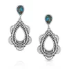 Montana Silversmiths Lady Guadalupe Dangle Stone Earrings ER4951