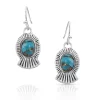 Montana Silversmiths Romancing The Stone Turquoise Squash Blossom Earrings ER4982