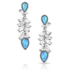 Montana Silversmiths Mystic Falls Opal Crystal Earrings-ER5362