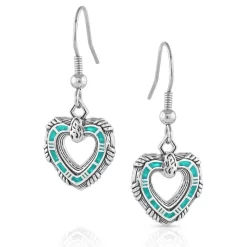 Montana Silversmiths Love Conquers All Heart Earrings-ER5477