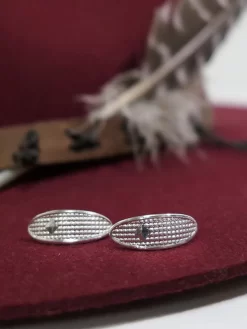 Montana Silversmiths STER2850 Long Oval Bead Silver Earrings - D -Montana Silversmiths Earrings STER2850 3 1