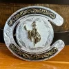 Montana Silversmiths 61375-593 Ranch Bucking Horse Buckle