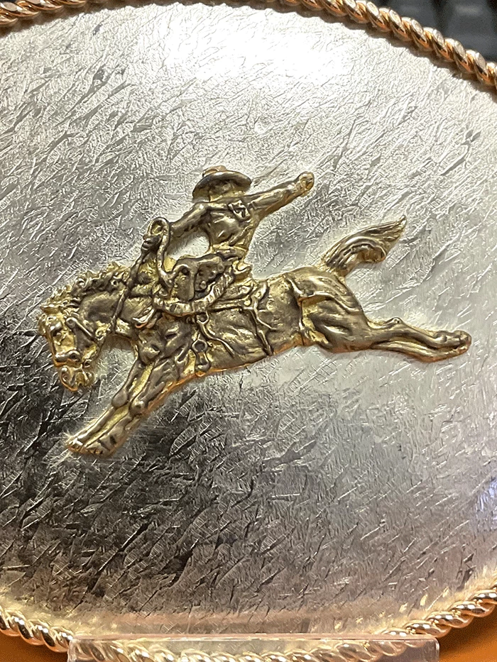 Montana Silversmiths G6128-501 Saddle Bronc Buckle 3 Montana Silversmiths G6128-501 Saddle Bronc Buckle - Image 3