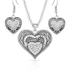 Montana Silversmiths Women's Antiqued Heart In A Heart Jewelry Set