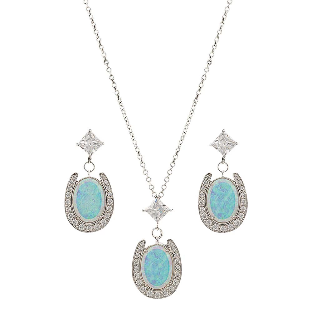 Montana Silversmiths River Lights Pond Of Luck In The Evening Sky Jewelry Set JS2752 1 Montana Silversmiths River Lights Pond Of Luck In The Evening Sky Jewelry Set JS2752