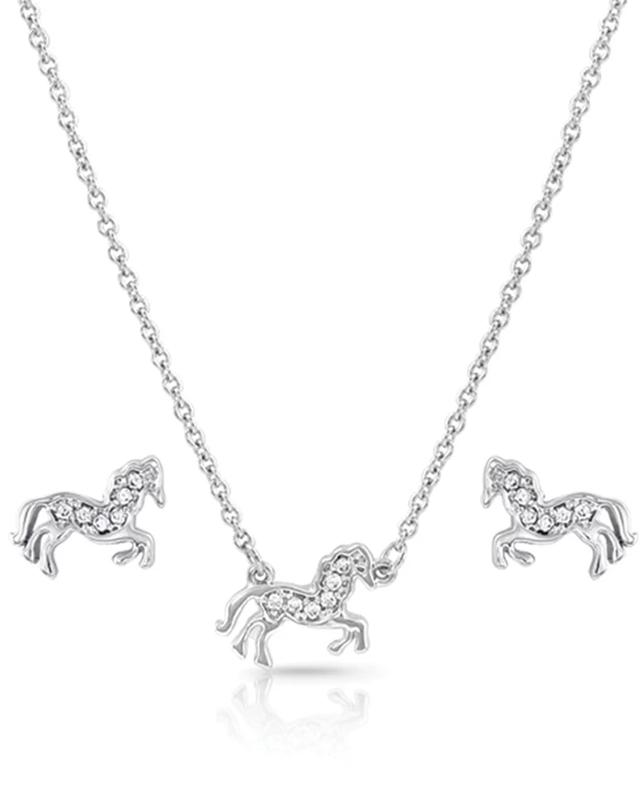 Montana Silversmiths Women's All The Pretty Horses Jewelry Set 1 Montana Silversmiths Women's All The Pretty Horses Jewelry Set