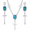 Montana Silversmiths Women's Opal Dangle Jewelry Set