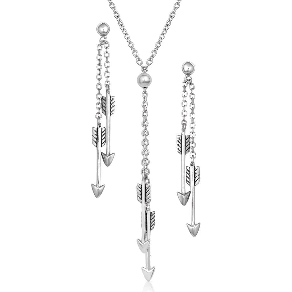 Montana Silversmiths Doubling Down Arrow Jewelry Set 1 Montana Silversmiths Doubling Down Arrow Jewelry Set
