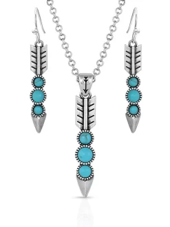 Montana Silversmiths JS5033 Free Falling Silver Arrow Jewelry Set