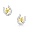 Montana Silversmiths Women's Two Tone Horseshoe Star Earrings