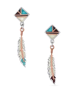 Montana Silversmiths Women's Legends Feather Earrings