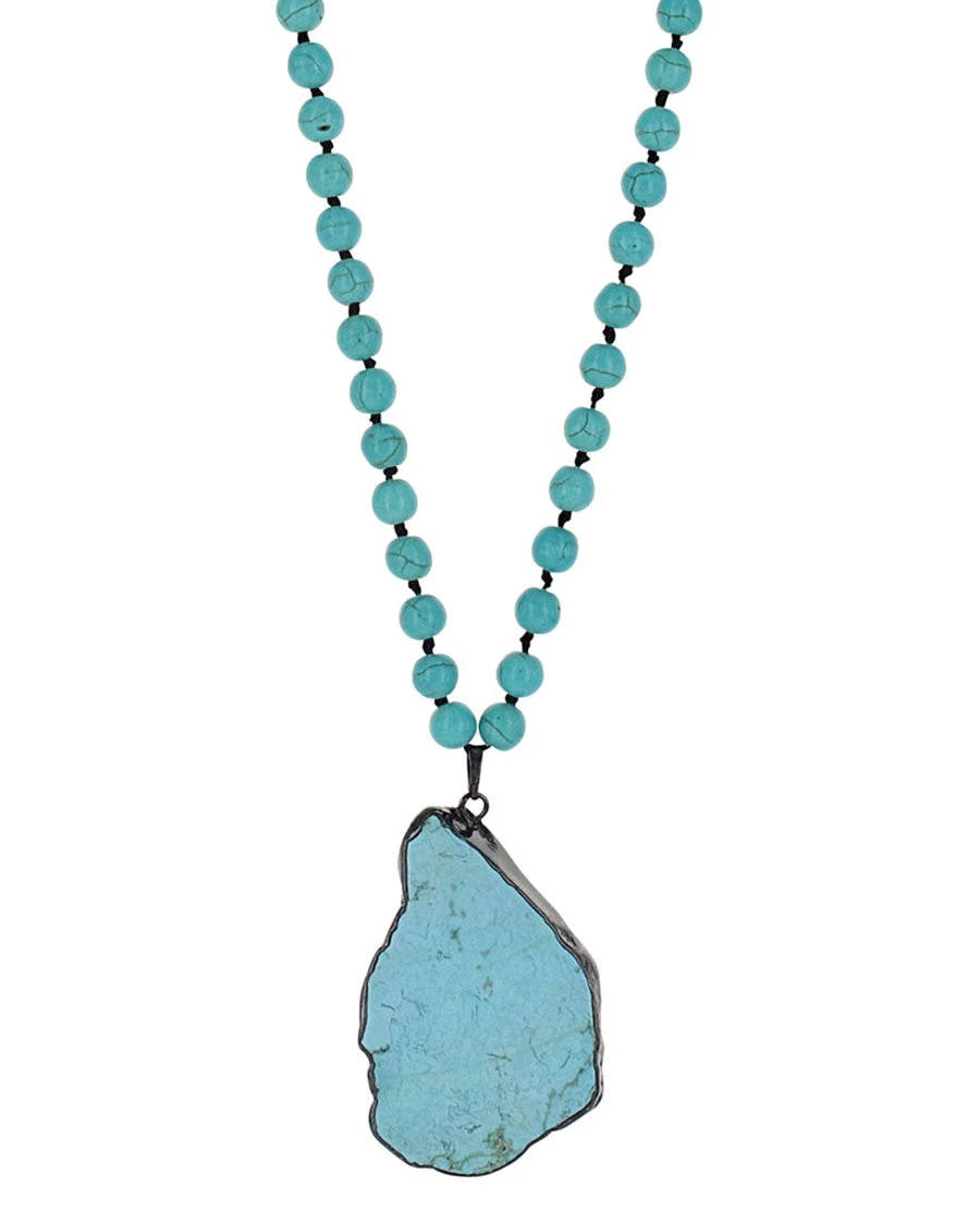 Montana Silversmiths Women's Attitude Turquoise All Day Beaded Necklace 1 Montana Silversmiths Women's Attitude Turquoise All Day Beaded Necklace