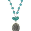 Montana Silversmiths Women's Attitude Antiqued Cactus Disc Necklace