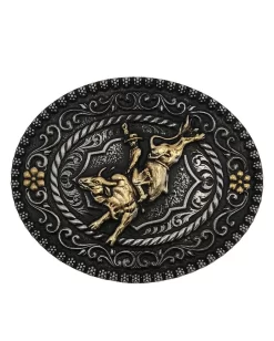 Montana Silversmiths Polished Bronc Rider Buckle