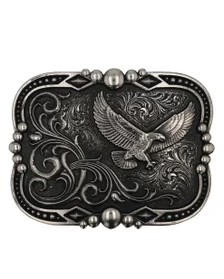 Montana Silversmiths Gunmetal Soaring Eagle Buckle