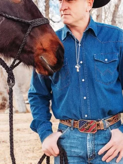 Montana Silversmiths A865 Mens Patriot Bull Rider Attitude Belt Buckle -Montana Silversmiths Montana Silversmiths A865 3