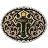 Montana Silversmiths Tri Color Cowboy Up Attitude Belt Buckle 60990