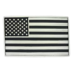 Montana Silversmiths Antiqued American Flag Attitude Buckle A644