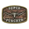 Montana Silversmiths Dale Brisby Super Puncher Longhorn Buckle A810DBT