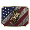 Montana Silversmiths® Patriot Bull Rider Attitude Belt Buckle A865