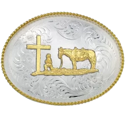 Montana Silversmiths Christian Cowboy Western Belt Buckle 1350-731