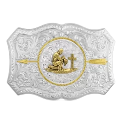 Montana Silversmiths®Praying Cowboy Belt Buckle 45710-917M