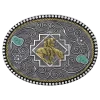 Montana Silversmiths® Country Roads With Bucking Horse Buckle 45810-34