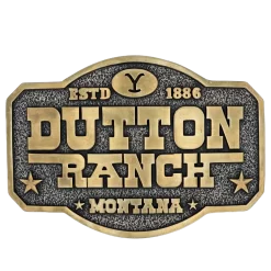 Montana Silversmiths® Dutton Ranch Attitude Belt Buckle A910YEL