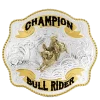 Montana Silversmiths® Men's Champion Bull Riding Buckle 7008