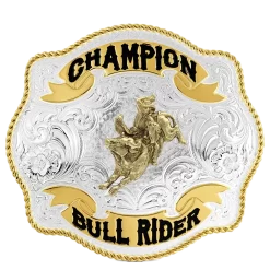 Montana Silversmiths® Men's Champion Bull Riding Buckle 7008