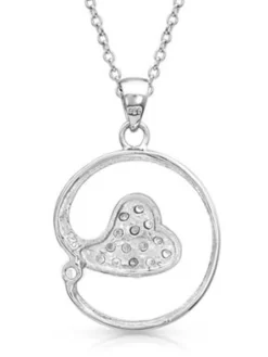 Montana Silversmiths NC4184-D Womens Heart And A Hug Necklace -Montana Silversmiths NC4184 2 1