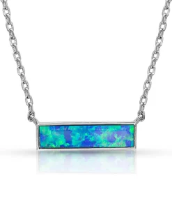Montana Silversmiths Women's Opal Bar Necklace