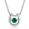 Montana Silversmiths Women's May Dancing Birthstone Horseshoe Necklace