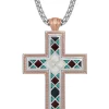 Montana Silversmiths NC4818 American Legends Mosaic Cross Necklace