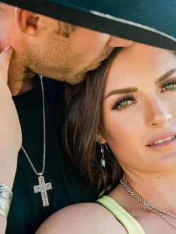 Montana Silversmiths NC4818 American Legends Mosaic Cross Necklace -Montana Silversmiths NC4818 3 1