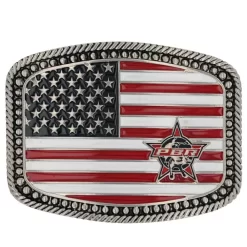 Montana Silversmiths PBR American Pride Belt Buckle PBR940