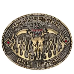 Montana Silversmiths Montana Sliversmiths PBR Open Flames Belt Buckle-PBR941